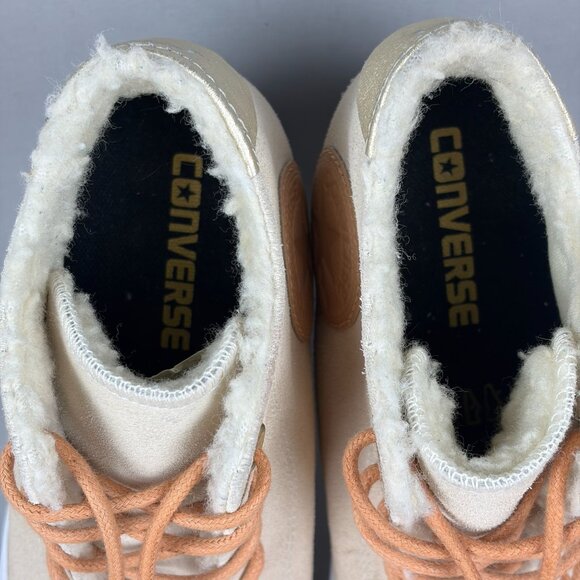 Converse Chuck Taylor All Star Lux Hidden Wedge Sneakers Womens 8 Suede - Picture 8 of 10